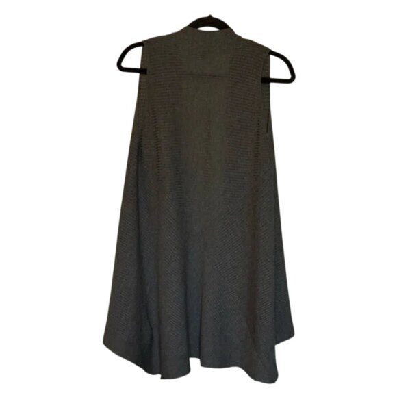 Eileen Fisher cardigan dark grey womens size M - Picture 2 of 8